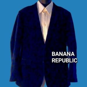 BANANA REPUBLIC 'Tailored Fit' Blue Corduroy Blazer / Sportcoat, 44R